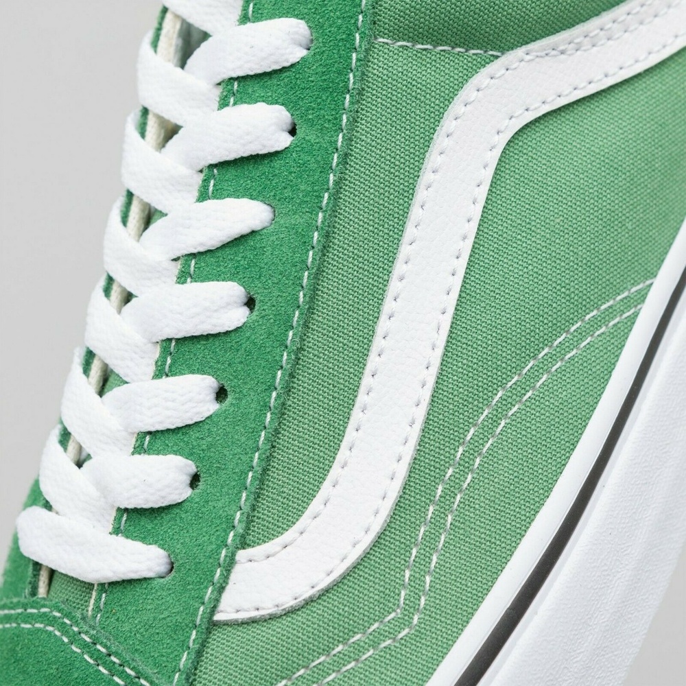 Vans OLD SKOOL Skate Shoes WOMENS Deep Grass Green - Picture 8 of 8